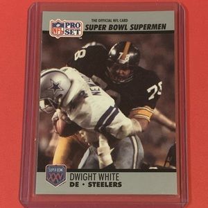 Dwight White #80 1990 Pro Set [Super Bowl 160] Football Trading Card